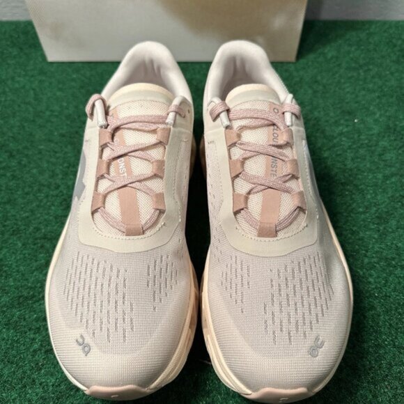 On Running Women's Sneakers in Cream and Pink - Picture 3 of 4